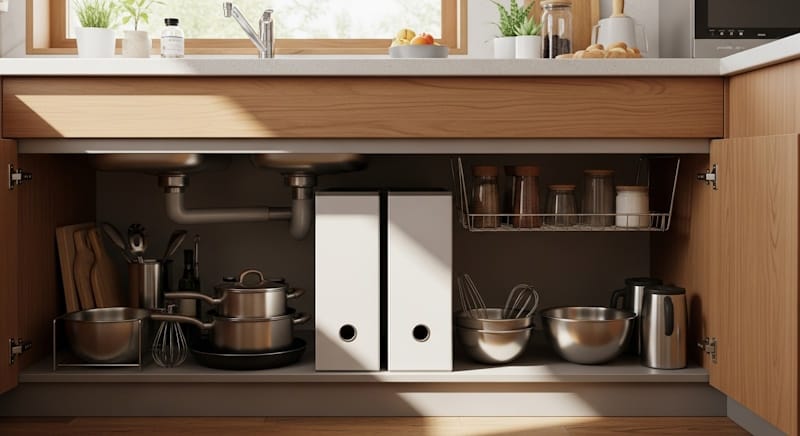 ファイルボックスで立てる収納