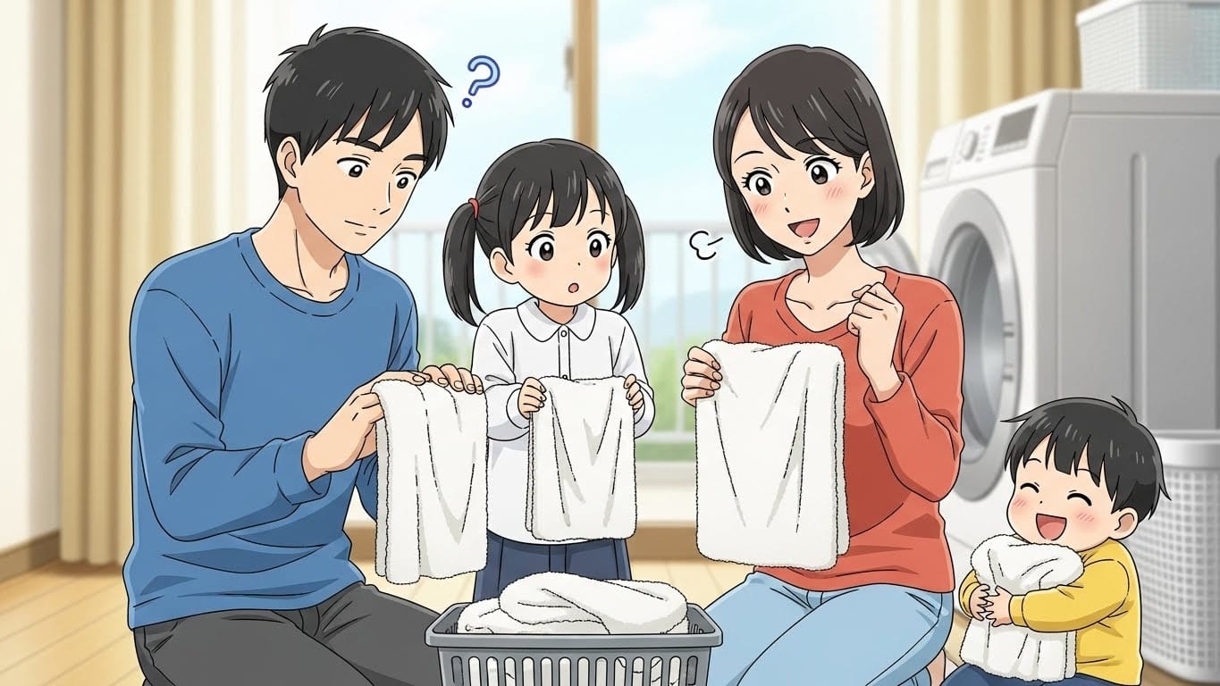 洗濯したタオルが硬い！パリパリと硬くなる前に対策しよう！